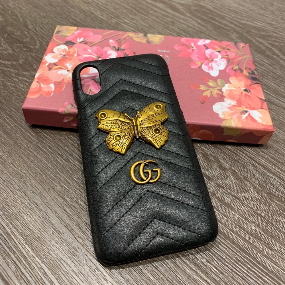 Gucci Quilted Leather iPhone X Case